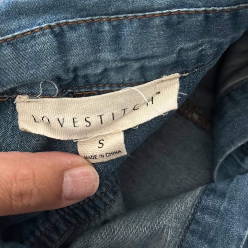 Lovestitch Denim dress long sleeve - Picture 7 of 7
